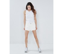 Rivet Cut-off Organic Cotton Denim Shorts