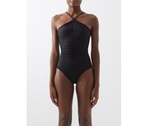 Acasia Halterneck Ruched Swimsuit