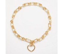 Beatta Heart 14kt Gold-plated Necklace