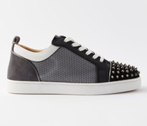 Louis Junior Spike-embellished Suede Trainers