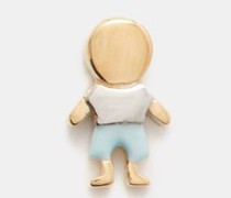 Boy Enamel & 18kt Gold Charm