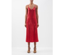 Lita Rayon Sequined Midi Dress