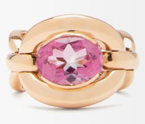 Catena Topaz & 18kt Rose-gold Ring