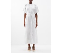 Madeleine Lace-check Cotton Midi Dress