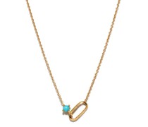 December Birthstone Turquoise & 18kt Gold Necklace