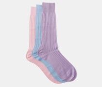 Pack Of Three Sea Island Cotton-jersey Socks