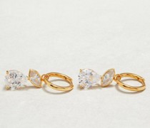 Swinger Crystal & Gold-vermeil Hoop Earrings