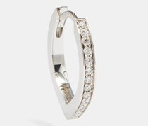 Antifer Diamond & 18kt White-gold Single Earring