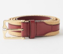 Leather And Canvas Belt