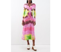 Beryl Tie-dyed Cashmere Midi Dress