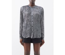 Over The Rainbow Silk-blend Blouse