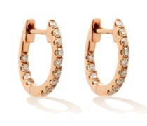 Diamond & 18kt Rose-gold Earrings