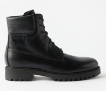 The Husky Leather Lace-up Boots