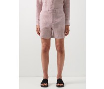 Lucas Striped Linen Shorts