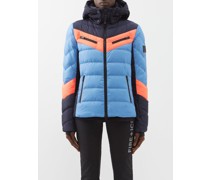 Farina3-d Hooded Quilted Ski Jacket