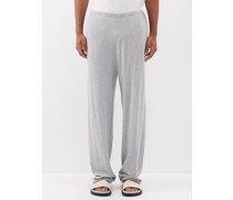 Drawstring Cotton-blend Jersey Trousers