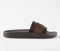 Humberto Suede And Rubber Slides