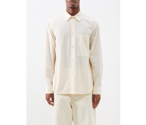 Chest-pocket Cotton-poplin Shirt