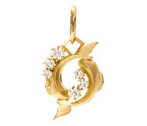 Pisces Diamond & 18kt Gold Zodiac Charm