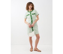 Vera Striped Buttoned Cotton Dress
