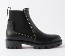 Out Lina Spiked Leather Chelsea Boots