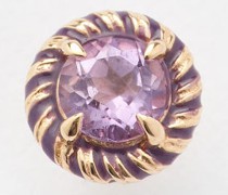 Amethyst & 14kt Gold Single Earring