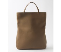Everett Grained-leather Tote Bag