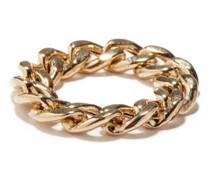 14kt Gold Large Curb-chain Ring