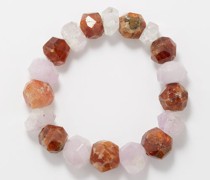 Bracelet en kunzite et grenat