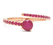 Bague en or rose 18 carats Grass Seed