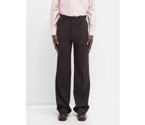 High-rise Wool Straight-leg Suit Trousers