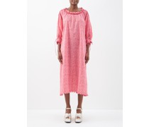 Imani Printed Cotton-lawn Midi Dress