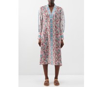 Chantal Floral-print Silk-georgette Midi Dress