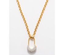 Crystal-lock 14kt Gold-vermeil Necklace