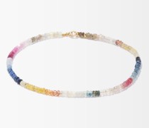 Arizona Light Sapphire & 14kt Gold Anklet