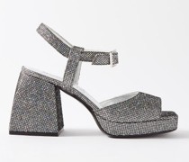 Bulla Ness Glittered Platform Sandals