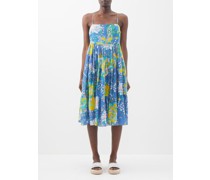 Robe midi en coton à imprimé Caliph's Dream Elena