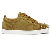 Louis Junior Spike-embellished Suede Trainers