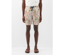 Devlin Floral-print Poplin Shorts