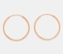 Tube 14kt Rose-gold Hoop Earrings