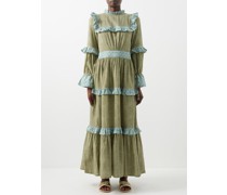 Pema Ruffle-trimmed Cotton-khadi Maxi Dress
