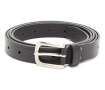 Multi-hole Double-wrap Leather Belt