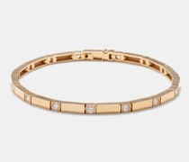 Bar Diamond & 18kt Gold Tennis Bracelet