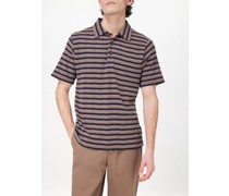 Tabley Striped-jacquard Polo Shirt