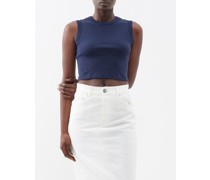 Esme Organic-cotton Cropped Tank Top