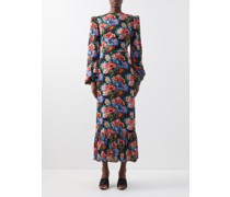 The Villanelle Floral-print Crepe Dress