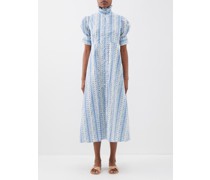 Venetia Printed Cotton-poplin Shirt Dress