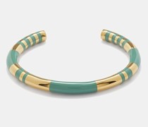 Positano Enamel Gold-plated Bangle