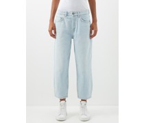 Carrot Cropped Organic-cotton Jeans