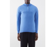 Mr Fenchurch Quarter-zip Cashmere Sweater